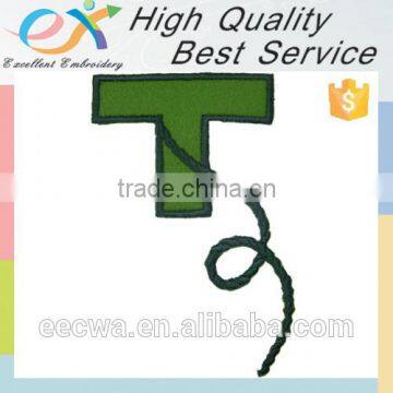 professionally custom iron-on embroidery letter