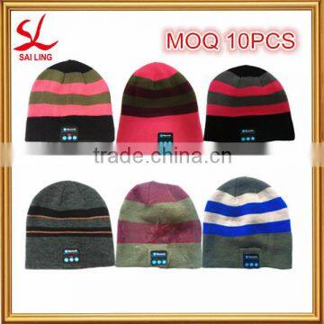 Warm Soft Beanie Hat Wireless Bluetooth Smart Cap Headset Headphones Speaker Mic