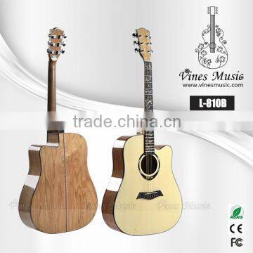 L-810B 41' high quality spruce top inlay rattan fingerboard acoustic guitar