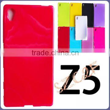 High quality TPU material candy color phone case for sony z5