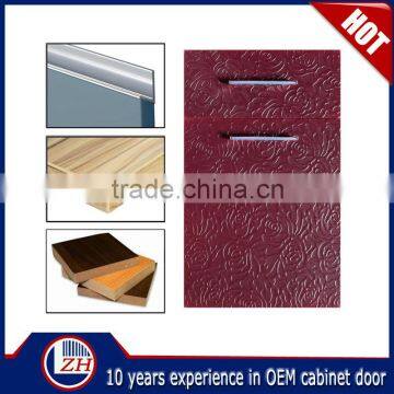 carved wood kitchen cabinet doors, PVC kitchen cabinet door