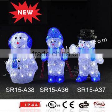 Animated Acrylic Figure LED Christmas Snowman Decoration photo-2