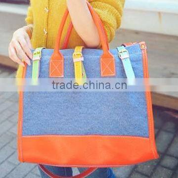 2015 New Design Wholesale Felt Handle Bag