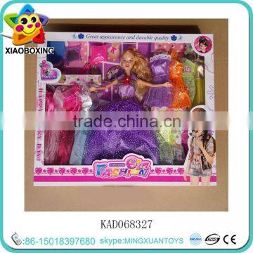New Promotional lovely girl doll wear colorful clothes