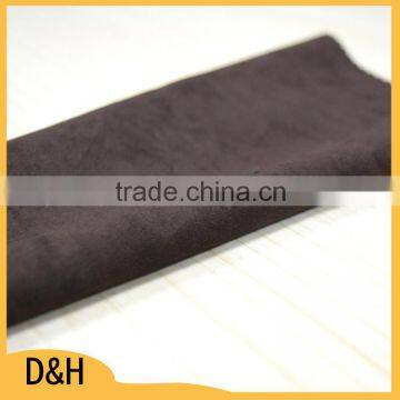 coffee color tear-resistant high quality 100% polyester suede fabric factory supplier