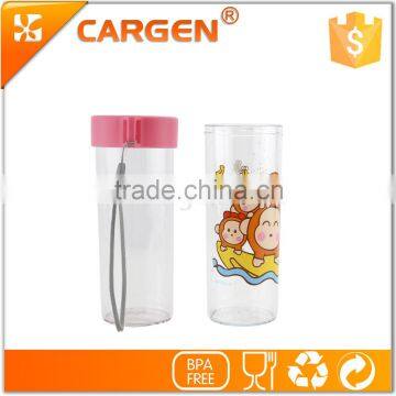 OEM cartoon durable children clear plastic water bottle
