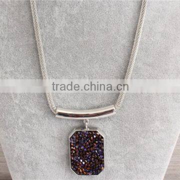 Women Female Fashion Necklace New Design 24k Rhodium Necklace for Women photo-2