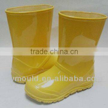 Fashion PVC Kids CuteYellow color rain boots