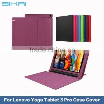 2016 New Standing 10 Inch Leather Case For Lenovo Yoga tablet 3 Pro case