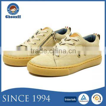 2016 Wholesale Boys Simple Design Lace-up Outdoor Casual Canvas Shoes