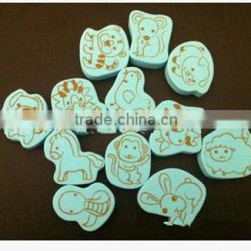 12 animal DIY eva stationery kids toy custom stamps