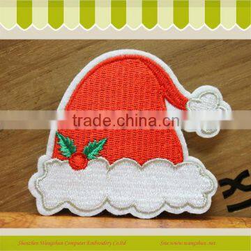 2014 Hot Sale Christmas Hat Logo Embroidery Epaulette Pin-On