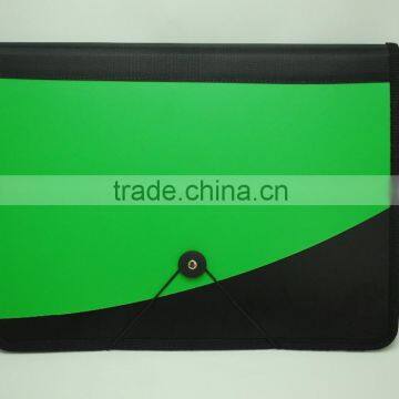 2016 new fancy A4 PP conference file folder with button for officer supplier and manufacturer made in china