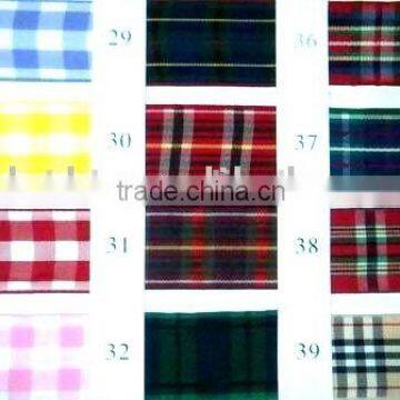 high quality various plaid ribbon/Scottish style ribbon for garments accessories