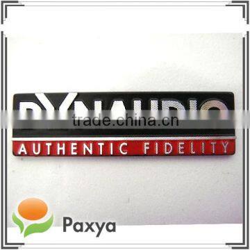 Famous car audio metal logo nameplate