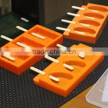 Classic 3 Pieces Silicone Easy Cream Mini Ice Cream Bar Mold photo-3