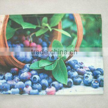 30x45cm customized valentine's day quilted fruit photo printing Placemat or table mat