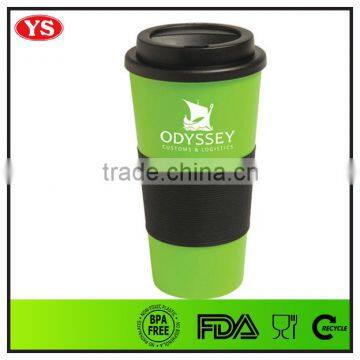 Eco-friendly 450 ml Plastic Starbucks Coffee Cup Mug With Leak Proof Lid