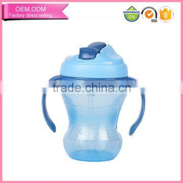 Best selling products BPA free plastic baby water bottle with straw