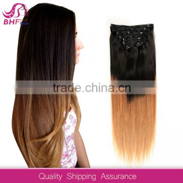 top quality long lasting clip in hair extension 100% human