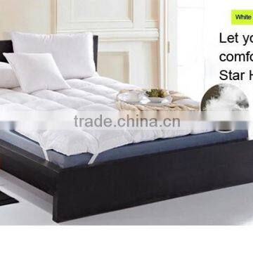 High Quality Ultra Soft White Goose Feather Memory Foam Quilted Mattress Topper photo-2