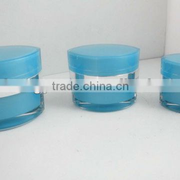 eye shape cosmetic cream jar with PMMA meterial