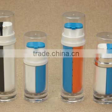 Dual bottles for cosmetic package