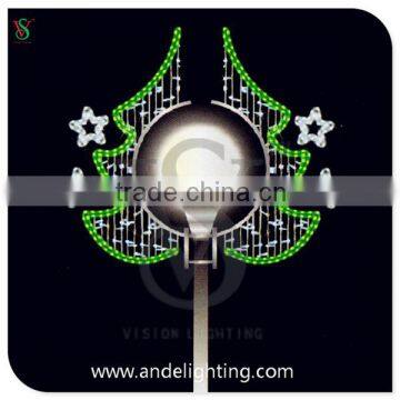 New christmas motif street pole light holiday street decoration light