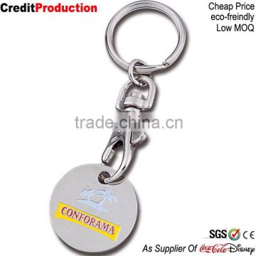 cheap promotion 22mm trolley coin keyring