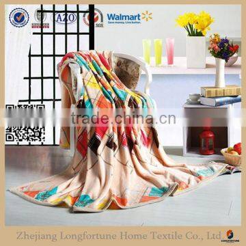 jacquard bedspread flannel printed blanket wholesale china factory