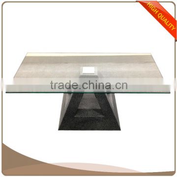 2016 latest clear tempered glass table