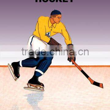 Hockey: Alpine Sports Club 12x18 Giclee on canvas