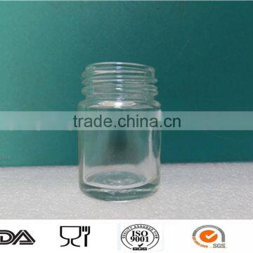 25ml round glass jar with plastic cap