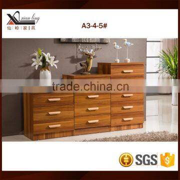 Drawer structure living room furniture wood cabinet corner