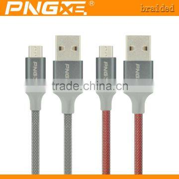 PNGXE alibaba wholesale 1 meter high speed braided fishnet multiple micro usb charging cable for android