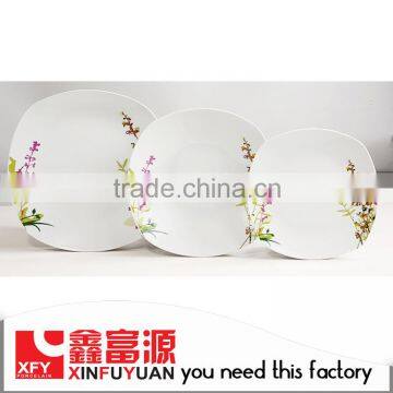 Custom High Quality white Porcelain Dinner Set