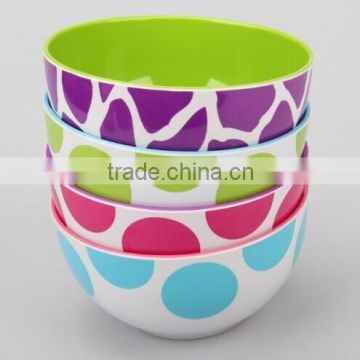 melamine bowl two-tone with printing