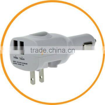 Universal 5V 2.1A Wall Charger Dual Port USB Car Charger for iPad Air for iPhone from Dailyetech