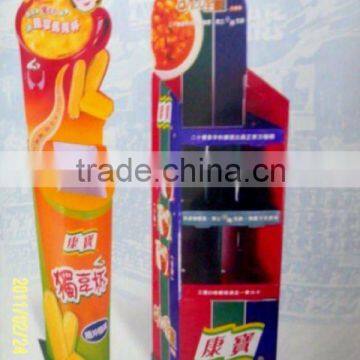 popular snack foods promotion paper display rack