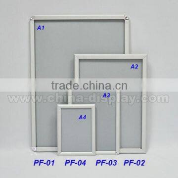 Aluminum 25mm Snap Frame a4 Clip Poster Frame Wall Mounted White Snap Frame