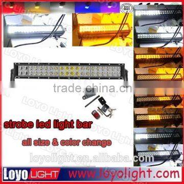 Hot Sale 120W 22inch White Amber Flashing Bars for Truck, 120W Led Bar Light