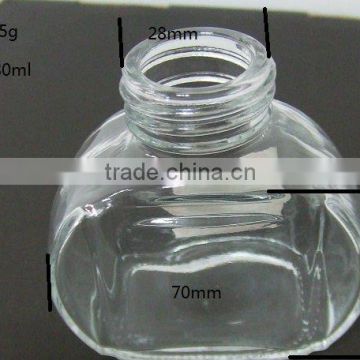 80ml empty glass bottle for car perfume