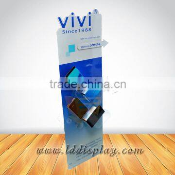 Custom variety styles cardboard mobile phone accessories display stand