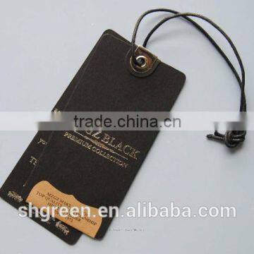 250g kraft paper hot stamping siliver logo hangtags