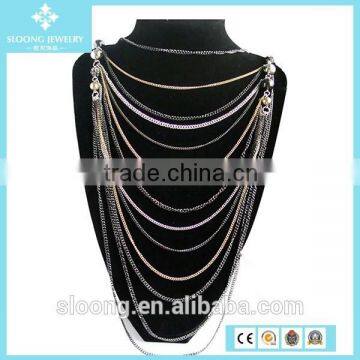 2015 Fashion Design Metal Bikini Sexy Body Chain Jewelry Necklace