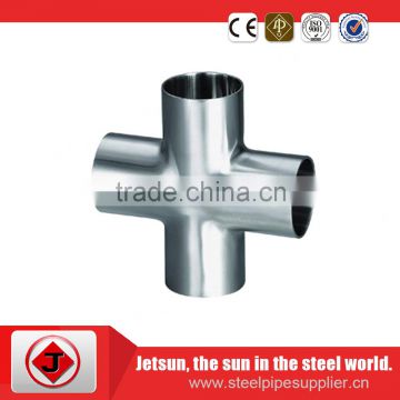 High-precision 4-way cross stainless steel pipe fitting