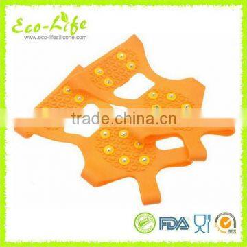 4 Sizes 10 Spikes Climbing Walking Silicone Snow Ice Gripper, Shoe Cover Crampons photo-6