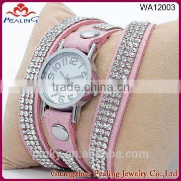 Best selling new style colourful 4 row bling bling fashion bangle watch ladies watches