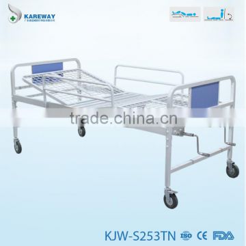 cheaper double crank hospital stainless steel beds ce apporved