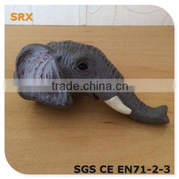 elephant new style plastic jungel animal finger puppet doll/diy plastic finger puppet maker